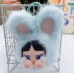 Peluches llavero de Powerpuff girls con cara divertida estilo caricatura, muñeco esponjoso suave con orejas y moño, accesorio decorativo para bolso, mochila o regalo original, Mayoreo 2504
