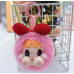 Peluches llavero de Powerpuff girls con cara divertida estilo caricatura, muñeco esponjoso suave con orejas y moño, accesorio decorativo para bolso, mochila o regalo original, Mayoreo 2504