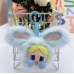 Peluches llavero de Powerpuff girls con cara divertida estilo caricatura, muñeco esponjoso suave con orejas y moño, accesorio decorativo para bolso, mochila o regalo original, Mayoreo 2504