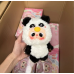 Muñeco peluche kawaii disfraz de animalito, diseño tierno y colorido de panda, conejo, zorrito y más, juguete suave ideal para regalo, decoración o colección, Mayoreo 2505