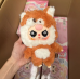 Muñeco peluche kawaii disfraz de animalito, diseño tierno y colorido de panda, conejo, zorrito y más, juguete suave ideal para regalo, decoración o colección, Mayoreo 2505