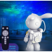 Proyector galaxia robot astronauta conejo con Bluetooth y control remoto, lámpara LED multicolor con música integrada y efectos de nebulosa, luz nocturna decorativa para habitación infantil o gamer, Mayoreo 2098