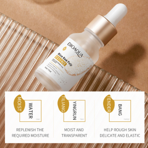 Suero facial Rice Raw Pulp con ácido hialurónico de arroz, fórmula hidratante y nutritiva que mejora la piel frágil, reduce poros, suaviza la textura y proporciona humectación prolongada, Mayoreo NO.BQY41012