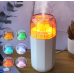 Humidificador decorativo con efecto llama y luz LED color fuego y agua, difusor de aromaterapia ultrasónico con niebla fría, diseño moderno y silencioso, mejora la humedad ambiental y aporta relajación, Mayoreo HUM-502