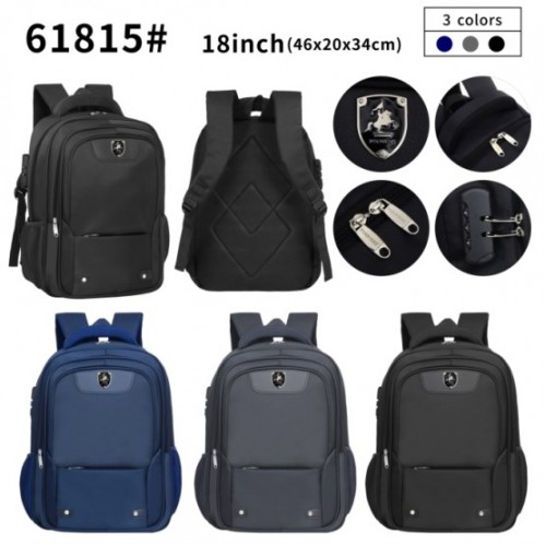 Mochila de moda de 18 pulgadas (46*20*34cm) en 3 colores 61815