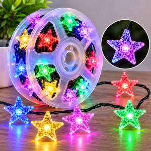 Serie de Luces LED Multicolor en Forma de Estrella por Mayoreo