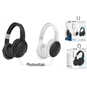 Audífonos Inalámbricos Bluetooth con Panel Solar, Manos Libres, Sonido Estéreo HD, Compatible con Android y iPhone, Diseño Plegable y Cómodo, Batería de Larga Duración – Disponible en Negro y Blanco, Mayoreo XR-3241