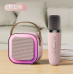 Bocina Bluetooth con Micrófono Inalámbrico para Karaoke, Luces LED RGB y Sonido Estéreo, Mayoreo D-21616 
