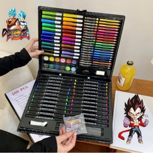 Juego de marcadores de dos cabezas de 160 colores de dragon ball 8622Q