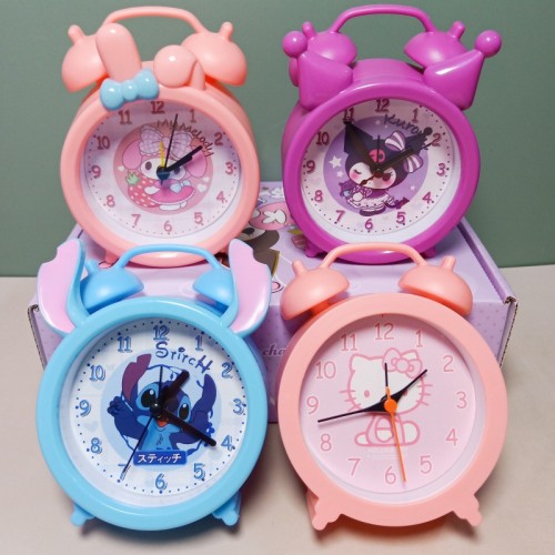 Reloj despertador Minnie Mouse, Melody, Stitch, Kuromy para dormitorio 883169