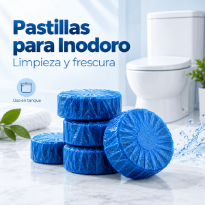 Pastillas limpiadoras para inodoro de uso práctico, ideales para mantener el baño fresco, limpio y con aroma agradable. Disponibles por mayoreo.