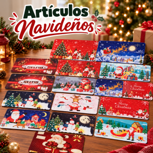 Alfombras Navideñas con Gran Variedad de Estampados Festivos para Navidad.