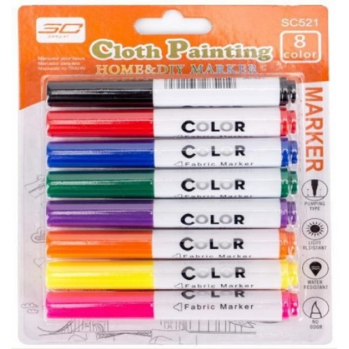 Set de plumones con 8pzs de colores B96