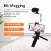 Kit para celular con trípode, luz LED y micrófono BGD-1343 Kit para celular con trípode, luz LED y micrófono BGD-1343