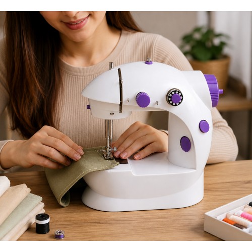 Mini máquina de coser portátil, práctica y fácil de usar- Por mayoreo Mini máquina de coser portátil, práctica y fácil de usar- Por mayoreo