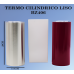 Termo cilíndrico liso de acero inoxidable de 360ml con tapa sellada BZ407