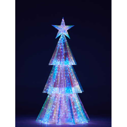 Árbol decorativo de navidad 37CM,USB con interruptor PINO POLIGONAL CON LUZ LED DE 65CM,Árbol de Navidad iluminado con 300 luces SDD1155