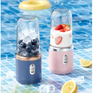 Licuadora portátil mini con vaso personal, recargable por USB. Ideal para smoothies, jugos y hielo. Compacta y fácil de transportar. Venta por mayoreo.