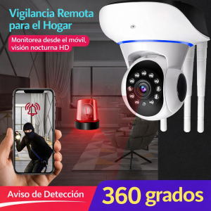 Cámara de seguridad WiFi 360° HD con detección de movimiento EKQ-30102