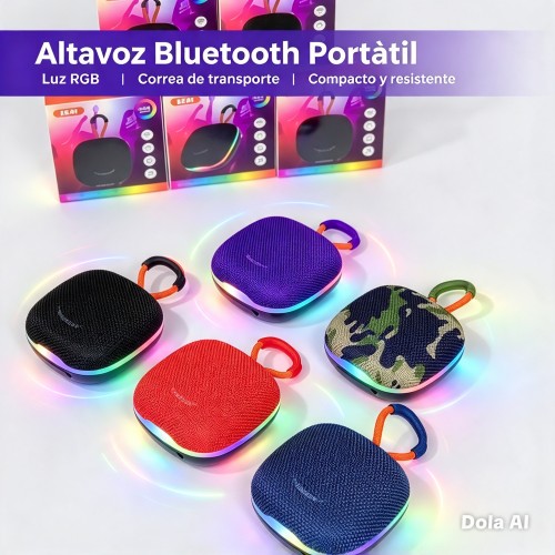 Bocina de correa, con luz ,bluetooth,bocina compacta por mayoreo