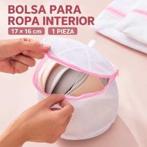 Bolsa de malla de 17 × 16 cm para lavar ropa interior en la lavadora y ayudar a protegerla. Incluye 1 pieza- Por mayoreo 