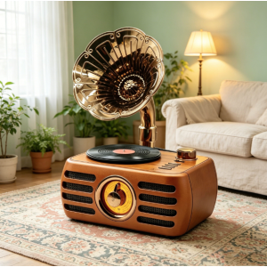 Bocina portátil FX-253 recargable con Bluetooth, radio AM/FM y entradas para memoria microSD y USB- Por mayoreo 