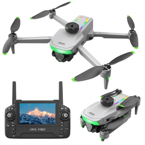 Dron de cuatro hélices con cámara y control remoto con pantalla integrada- Por mayoreo