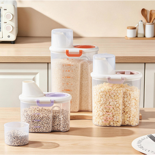 Organiza tu cocina con este set de 3 contenedores herméticos. Tienen boquilla dosificadora- Por mayoreo