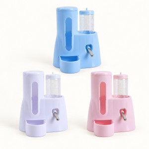 Comedero y bebedero 2 en 1 para mascotas pequeñas, con depósito de 80 ml y diseño compacto para jaula- Por mayoreo 
