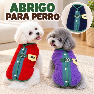 Chaleco de invierno para perro, disponible en tallas XS a XL. Una prenda cómoda para complementar su ropa- Por mayoreo