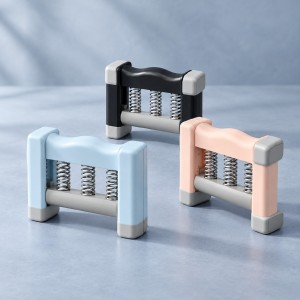 Ejercitador de mano tipo hand grip con resortes y colores surtidos, práctico para ejercitar el agarre- Por mayoreo 