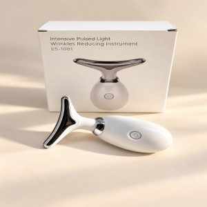 Masajeador facial eléctrico con cabezal en T y diseño compacto para complementar tu rutina de cuidado facial- por mayoreo 