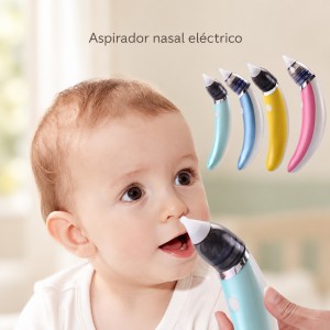 Aspirador nasal eléctrico para bebés y niños pequeños, práctico para ayudar a retirar mucosidad en casa- Por mayoreo 