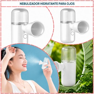 Nebulizador hidratante portátil para ojos con diseño compacto y boquilla lateral- Por Mayoreo