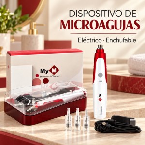 Dispositivo eléctrico de microagujas enchufable -Equipo de microneedling con cable- Por mayoreo 