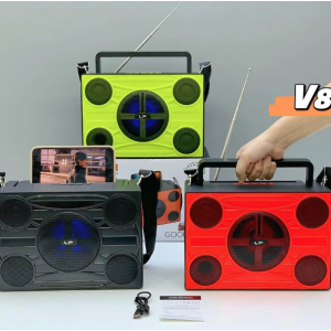  Altavoz central grande con luz- Sonido Potente • Luces LED • Radio FM • Asa y Correa- por  mayoreo