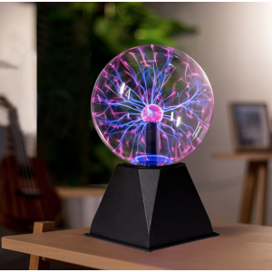 Lámpara de plasma decorativa con esfera transparente y luces de colores, ideal para habitaciones- Por mayoreo 