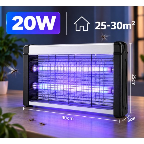 Lámpara Mata Mosquitos Eléctrica con Malla de Protección Sellada – Uso Seguro sin Descargas- por Mayoreo MV27