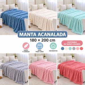 Manta de terciopelo Tafu 180 × 200 cm, engrosada, suave y cálida. Ideal para invierno, cama y sofá- Por mayoreo 