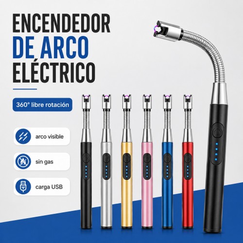 Encendedor Eléctrico Flexible Recargable 360°, diferentes colores, venta por mayoreo RYL-2001 Encendedor Eléctrico Flexible Recargable 360°, diferentes colores, venta por mayoreo RYL-2001