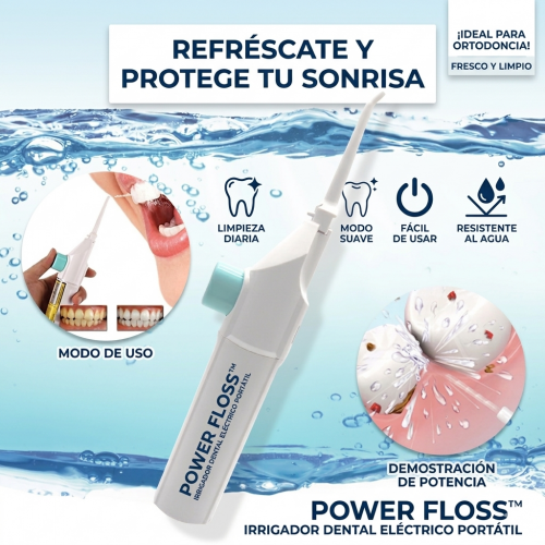 Irrigador Dental Portátil Recargable – Limpiador Bucal Eléctrico de Alta Presión – Higiene Oral Profesional- Por Mayoreo 1336