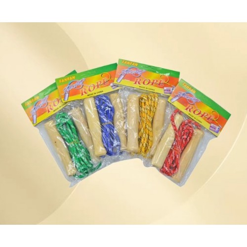 Cuerda para Saltar Fitness con Mangos de Madera – Entrenamiento Cardio y Ejercicio en Casa – 2.5 m - Por Mayoreo 13915 Cuerda para Saltar Fitness con Mangos de Madera – Entrenamiento Cardio y Ejercicio en Casa – 2.5 m - Por Mayoreo 13915