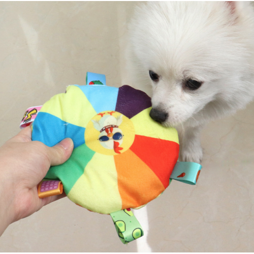 Pelota de felpa suave y colorida con sonido para perros. Ideal para juego interactivo, mordida ligera y estimulación sensorial- Por mayoreo Pelota de felpa suave y colorida con sonido para perros. Ideal para juego interactivo, mordida ligera y estimulación sensorial- Por mayoreo