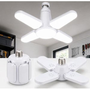 Lámpara LED de hojas  ideal para iluminar grandes espacios. Base E27, instalación sencilla - Por mayoreo 