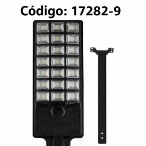 Lámpara solar LED para calle con diseño práctico y moderno, ideal para iluminación exterior en patios- Por Mayoreo 17282-9