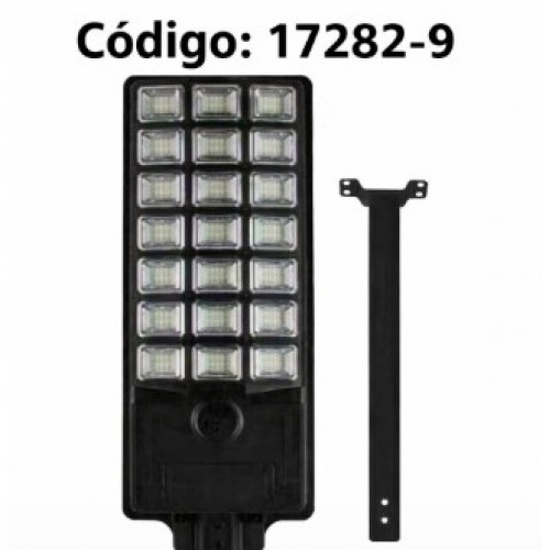 Lámpara solar LED para calle con diseño práctico y moderno, ideal para iluminación exterior en patios- Por Mayoreo 17282-9