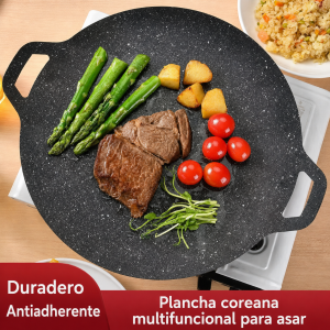 Sartén Coreana  Antiadherente Multifuncional para Desayunos, Tortillas y Asados- Por mayoreo 