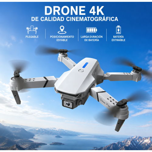 Dron Plegable con Cámara, Control Remoto, Soporte para Celular y Estuche- Por mayoreo Dron Plegable con Cámara, Control Remoto, Soporte para Celular y Estuche- Por mayoreo