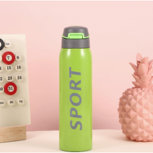 Termo deportivo de 500 ml con boquilla y tapa segura, ideal para bebidas-Por mayoreo 