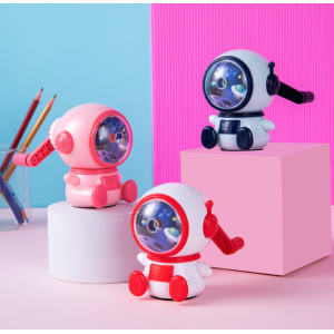 Sacapuntas automático con diseño de astronauta, práctico, divertido y perfecto para niños- Por mayoreo 